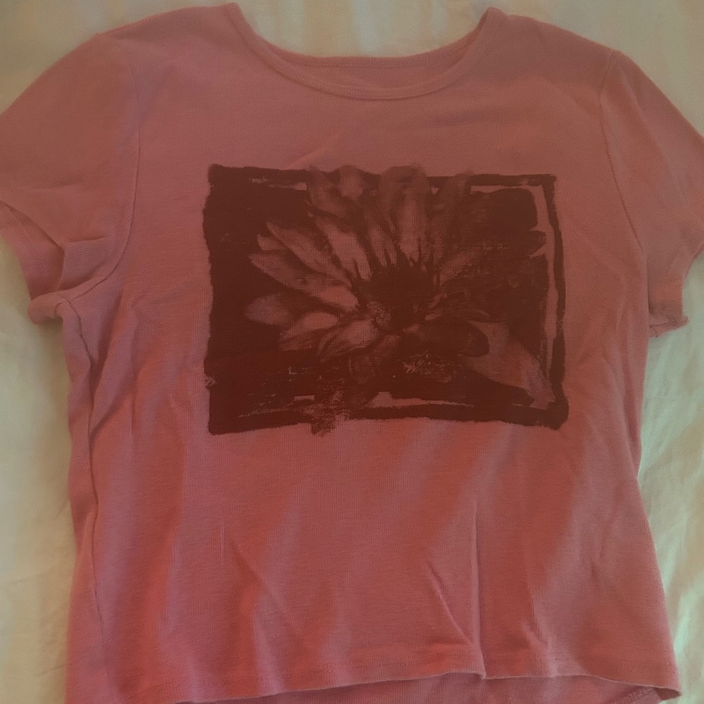 lotus print crop top